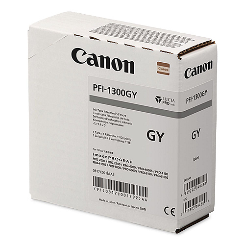 Canon 0817C001AA (PFI-1300) Ink, Gray