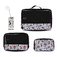 Bioworld Minie and Mickey Mouse Four-Piece Packing Cube Set, Assorted Sizes (PAY2JS2DSYPP)