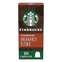 Starbucks By NESPRESSO Breakfast Blend Original Pod, 10/Pack, 5 Packs/Box (123468)