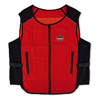 ergodyne Chill-Its 6255 Lightweight Phase Change Cooling Vest, Cotton/Polyester, Small/Medium, Orange (12117)