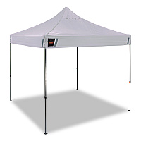 ergodyne SHAX 6002 Heavy-Duty Pop-Up Tent, 10 ft x 10 ft, Polyester/Steel, White (12908)