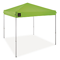 ergodyne SHAX 6001 Lightweight Pop-Up Tent, 10 ft x 10 ft, Polyester/Steel, Lime (12912)