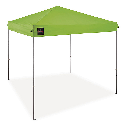 ergodyne SHAX 6001 Lightweight Pop-Up Tent, 10 ft x 10 ft, Polyester/Steel, Lime (12912)