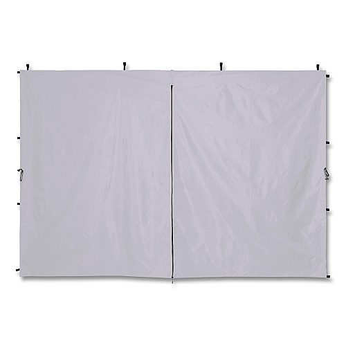 ergodyne SHAX 6196 Pop-Up Tent Sidewall with Zippered Door, 10 ft x10 ft, Polyester, White (12933)