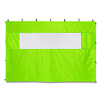 ergodyne SHAX 6195 Pop-Up Tent Sidewall with Mesh Window, 10 ft x 10 ft, Polyester/Steel, Lime (12927)