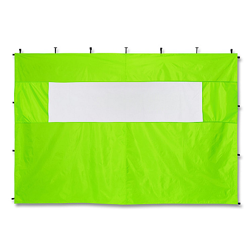 ergodyne SHAX 6195 Pop-Up Tent Sidewall with Mesh Window, 10 ft x 10 ft, Polyester/Steel, Lime (12927)