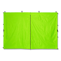 ergodyne SHAX 6196 Pop-Up Tent Sidewall with Zippered Door, 10 ft x10 ft, Polyester, Lime (12931)