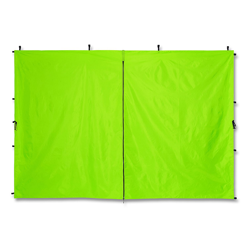 ergodyne SHAX 6196 Pop-Up Tent Sidewall with Zippered Door, 10 ft x10 ft, Polyester, Lime (12931)