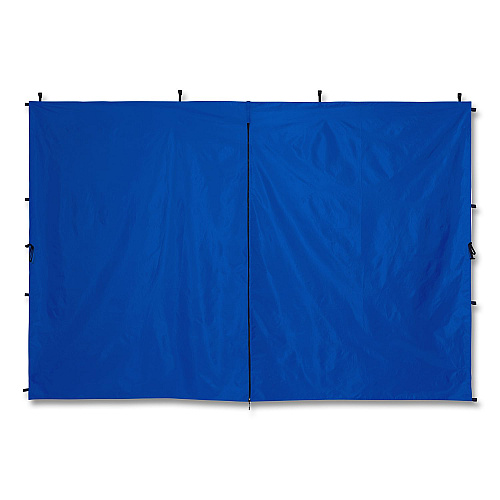 ergodyne SHAX 6196 Pop-Up Tent Sidewall with Zippered Door, 10 ft x10 ft, Polyester, Blue (12932)
