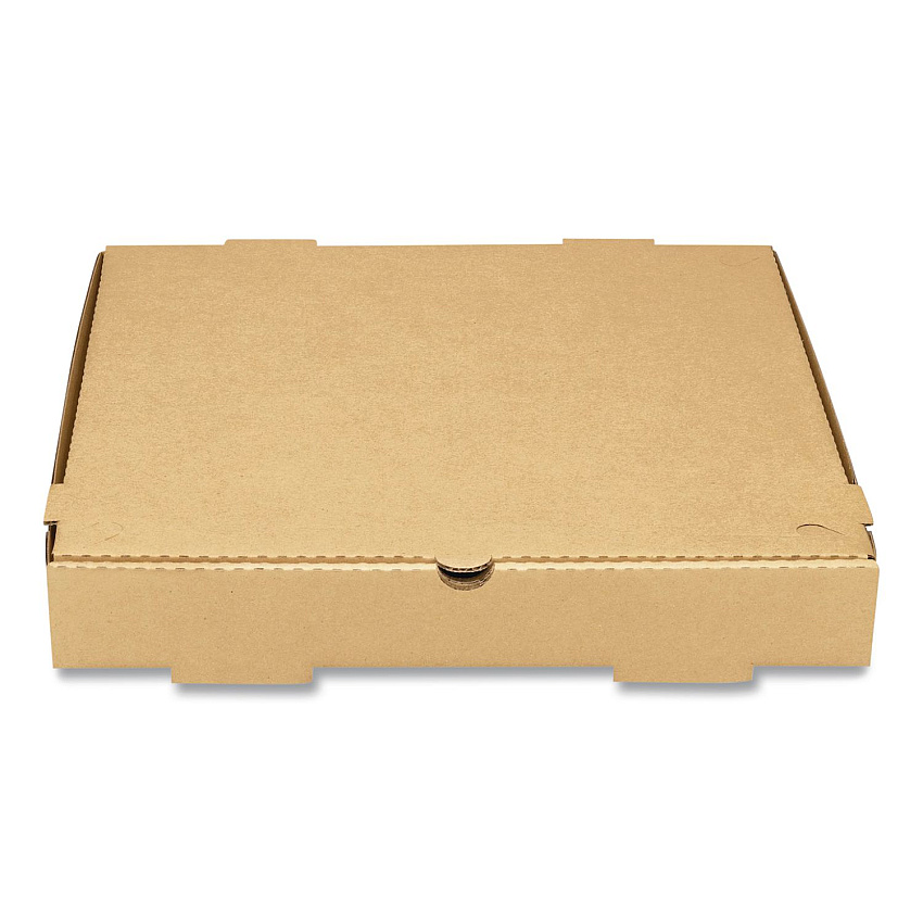 Karat Corrugated Pizza Box, 14 x 14 x 2, Kraft, Cardboard, 50/Carton (FPPBF14K)