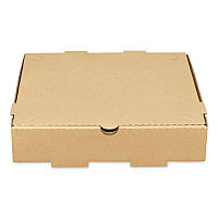 Karat Corrugated Pizza Box, 10 x 10 x 2, Kraft, Cardboard, 50/Carton (FPPBF10K)