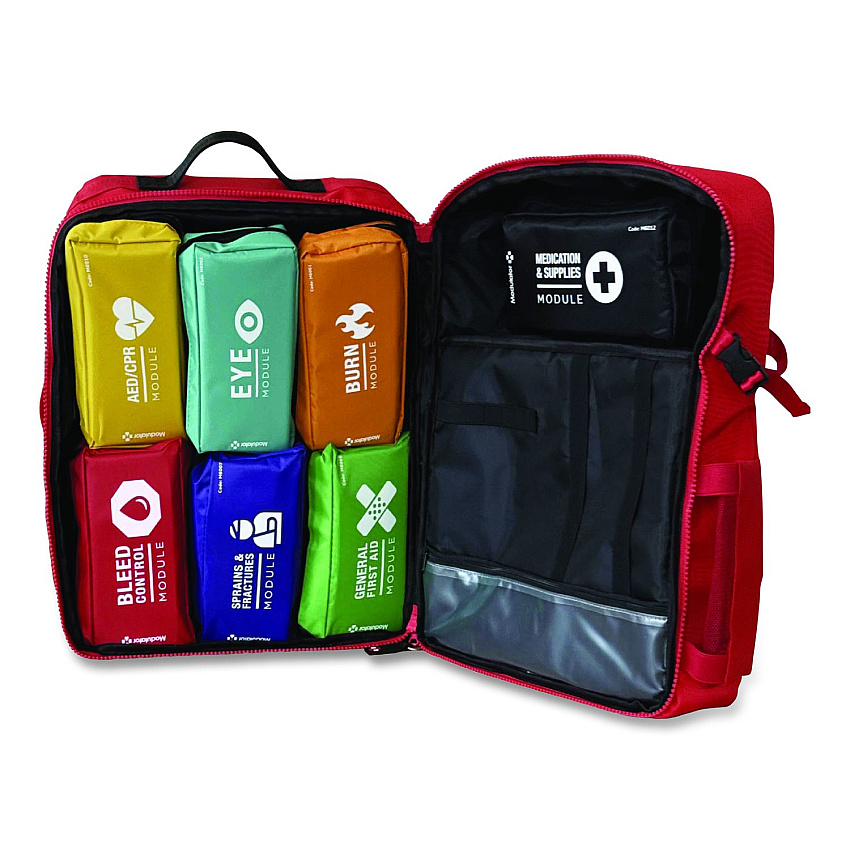Modulator Trauma Backpack, without AED, Pro, 6 Pieces, Fabric Case (M600B2)