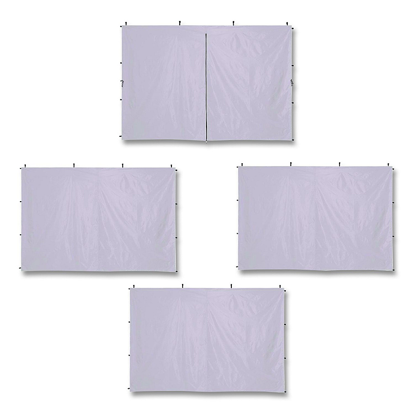 ergodyne SHAX 6058 Pop-Up Tent Sidewall Kit, 10 ft x 10 ft, Polyester, White (12973)
