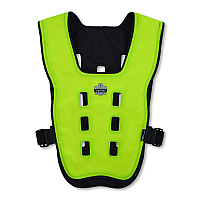 ergodyne Chill-Its 6684 Dry Evaporative Cooling Vest - Elastic Waist, Polyester/Polyurethane, 2X-Large/3X-Large, Lime (12739)