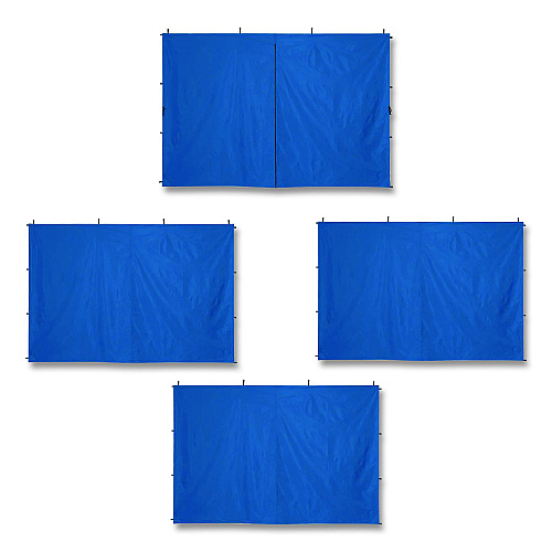 ergodyne SHAX 6058 Pop-Up Tent Sidewall Kit, 10 ft x 10 ft, Polyester, Blue (12972)