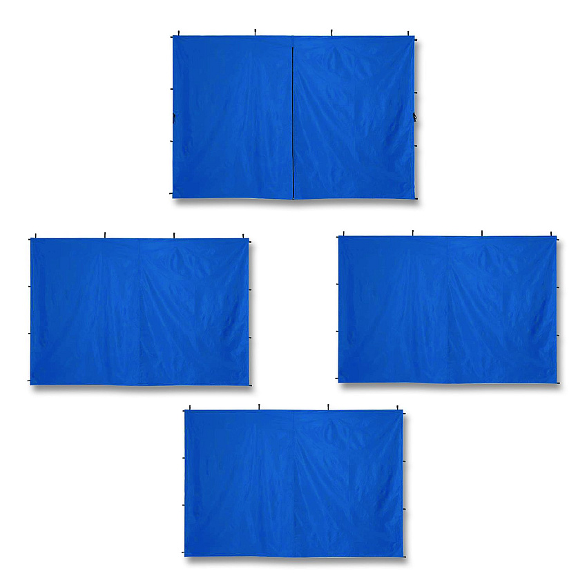 ergodyne SHAX 6058 Pop-Up Tent Sidewall Kit, 10 ft x 10 ft, Polyester, Blue (12972)