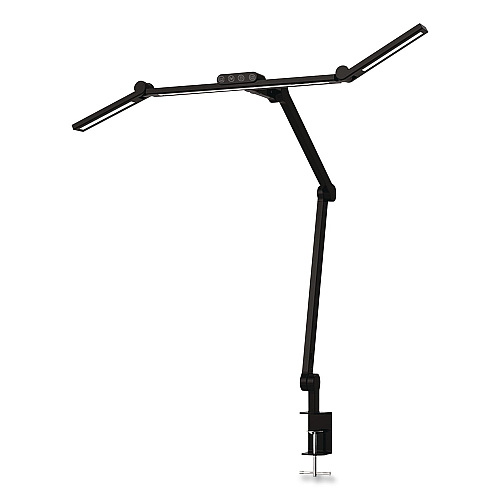 MOUNT-IT! LED Desk Lamp, Articulating Neck, 20.2" High, Matte Black (TS7011)