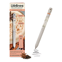 Lifelines Essential Oil Blends Pen Diffuser, Spiced Chai Latte Scent, White (LL123121)