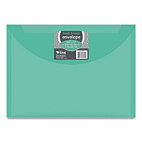 C-Line Reusable Poly Envelope, Hook/Loop Closure, 9.37 x 13, Randomly Assorted Colors (58000)
