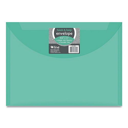C-Line Reusable Poly Envelope, Hook/Loop Closure, 9.37 x 13, Randomly Assorted Colors (58000)