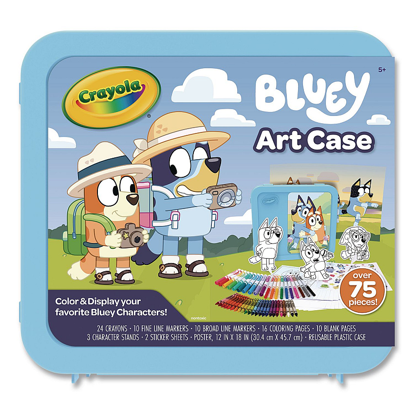 Crayola Bluey Art Case, 75 Pieces (042964)