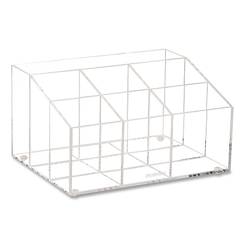 Mind Reader 7-Compartment Desk Tray, 8.5 x 6.5 x 4.75, Clear, Acrylic (AORGCLR)
