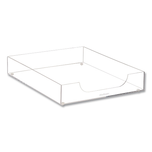 Mind Reader Acrylic Desk Tray, 10.25" x 12.5" x 2", Clear (ATRAYCLR)