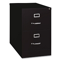 Hirsh Industries Commercial Vertical Legal File Cabinet, 2 Legal Size File Drawers, 18 x 26.5 x 28.37, Black (14103)