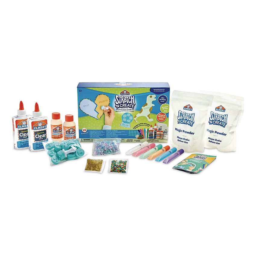 Elmer's Stretch and Create Mix and Make Dough Kit, 16 Pieces/Pack (2221246)
