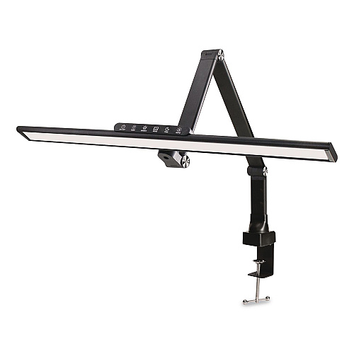 Excello Global Products Wellness Series LED Desk Lamp, Articulating Neck, 17.5" High, Black (EGPDL18BLKS)