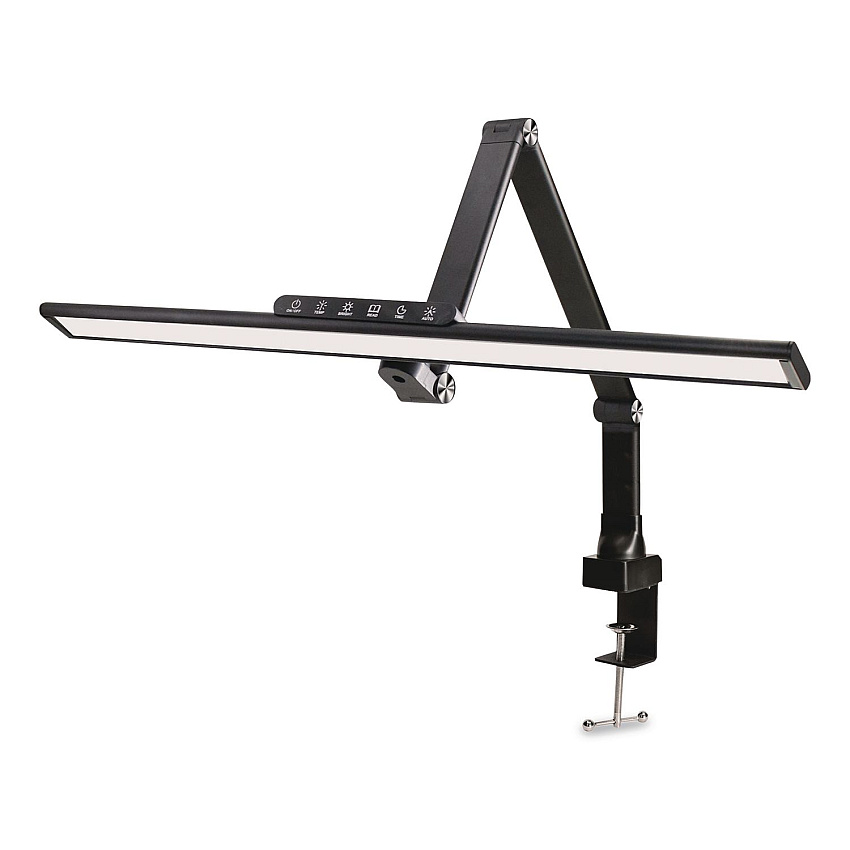 Excello Global Products Wellness Series LED Desk Lamp, Articulating Neck, 17.5" High, Black (EGPDL18BLKS)