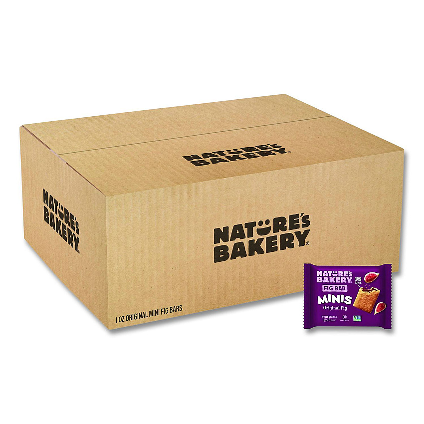 Nature's Bakery Minis Whole Wheat Fig Bar Original, 1 oz Packet, 150/Carton (22002849)