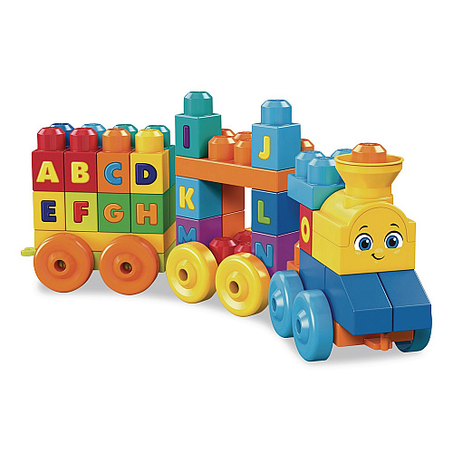 Mattel MEGA BLOKS ABC Musical Train, Preschool, 46 Pieces (FWK22)