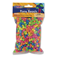 Creativity Street Pony Beads, Plastic, 0.24
