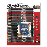 Sharpie Water-Based Paint Markers, Bullet Tip, Assorted Warm Tone Colors, 12/Pack (2221937)