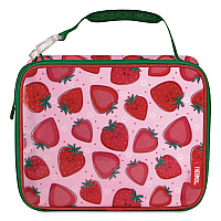 Thermos Kids Strawberry Smiles Insulated Lunch Bag, 9.5 x 3.75 x 7.5, Red Strawberry Print (N225017006ST)