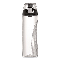 Thermos Tritan Plastic Hydration Water Bottle with Meter, 24 oz, Clear (THRHP4100CL6)