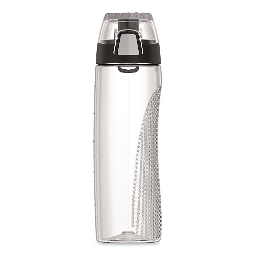 Thermos Tritan Plastic Hydration Water Bottle with Meter, 24 oz, Clear (THRHP4100CL6)