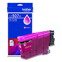 Brother LC507 Ultra High-Yield Ink, 1,500 Page-Yield, Magenta (LC507M)