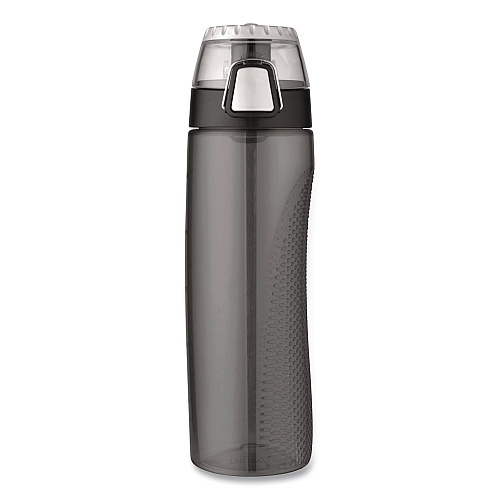 Thermos Tritan Plastic Hydration Water Bottle with Meter, 24 oz, Smoke (THRHP4100SMT)