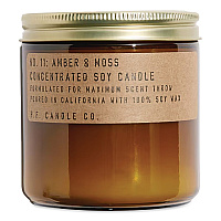 P.F. Candle Co. Soy Jar Candle, Amber and Moss, 50 Hour Burn Time, 7.2 oz, Amber (SC11)