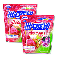 Hi-Chew Stand Up Pouch Dessert Mix, Candy Apple/Strawberry Ice Cream/Key Lime Pie, 11.65 oz Pouch, 2/Carton (22002811)