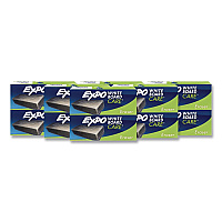 EXPO White Board CARE Dry Erase Eraser, 5.13 x 2.25 x 1.25, Charcoal, 12/Carton (81505CT)
