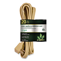GoGreen Power Appliance Cords, 20 ft, 15 A, Beige (GG25620)