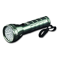 GoGreen Power 28 LED Professional Flashlight, 3 AAA Batteries (Included), Black/Silver (GG11324SV)
