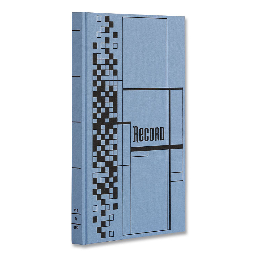 Adams Record Ledger Book, Record-Style Rule, Blue Cover, 12.12 x 7.62 Sheets, 300 Sheets/Book (ARB712CR3)