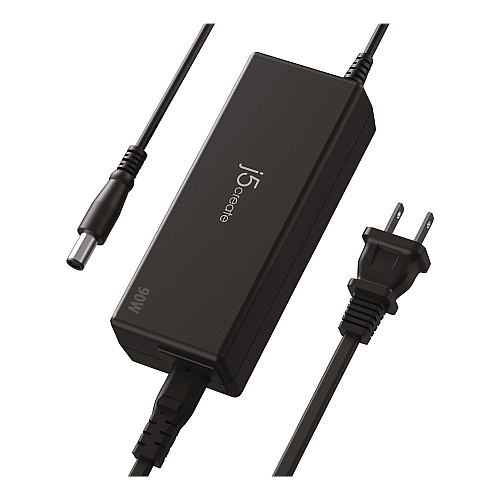 j5create Power Adapter for Dell Inspiron/Latitude Laptops, Black (JUP1090D)