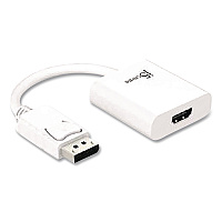 j5create DisplayPort to HDMI Adapter, 3.54", White (JDA154)
