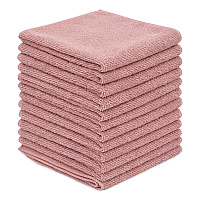Boardwalk Microfiber Cloths, 12 x 12, Pink, 12/Pack (12PINCLOTH)