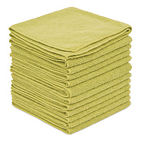 Boardwalk Microfiber Cleaning Cloths, 12 x 12, Yellow, 12/Pack (12YELCLOTH)
